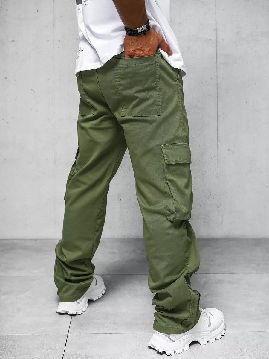 Men's wide khaki pants Deril