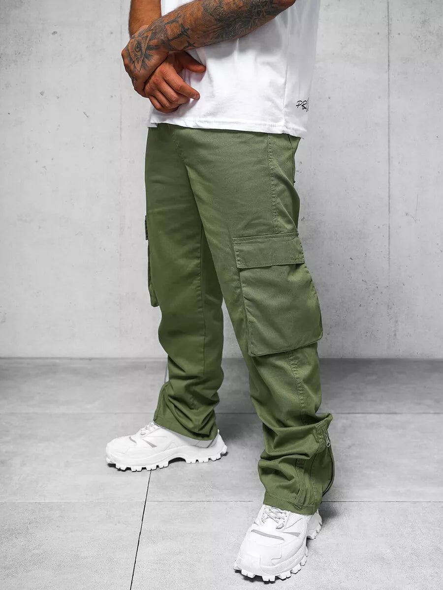 Men's wide khaki pants Deril