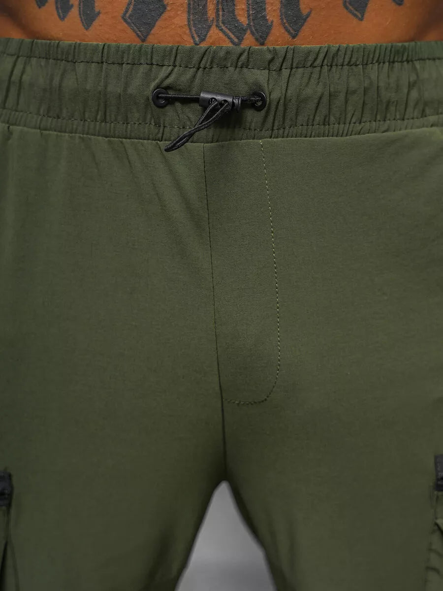 Men's wide khaki pants Olimp