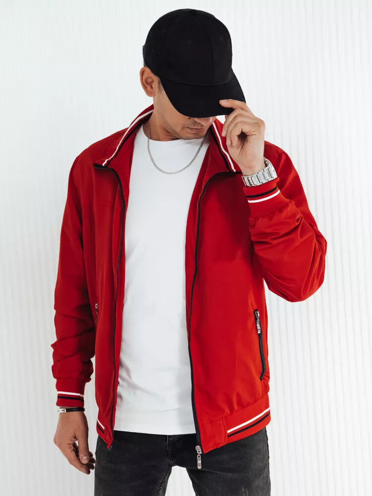 Men's red jacket in Norway