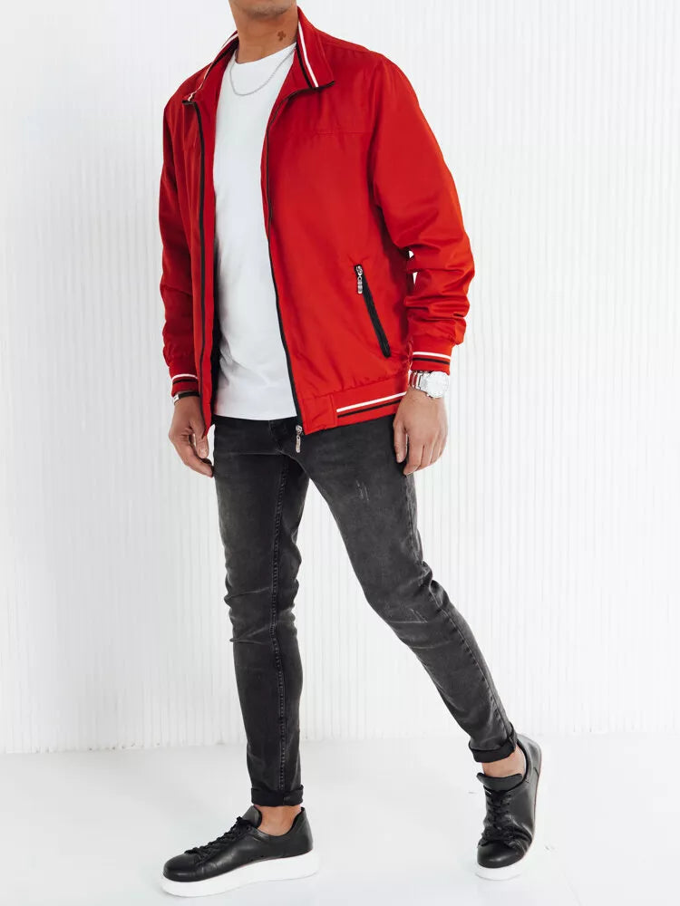 Men's red jacket in Norway