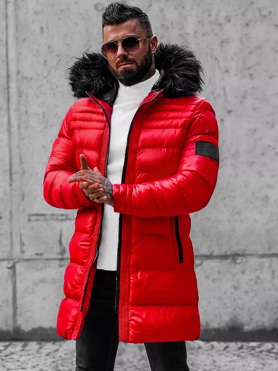 Men's red winter jacket Reger