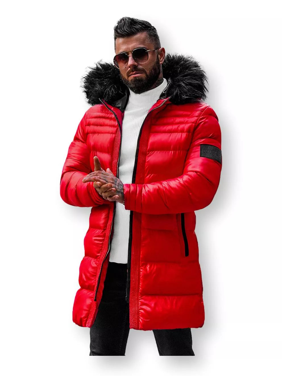 Men's red winter jacket Reger
