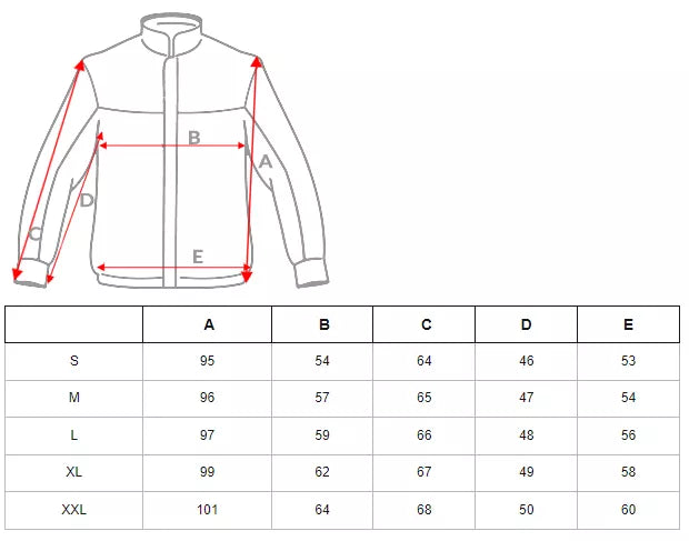 Men's red winter jacket Reger