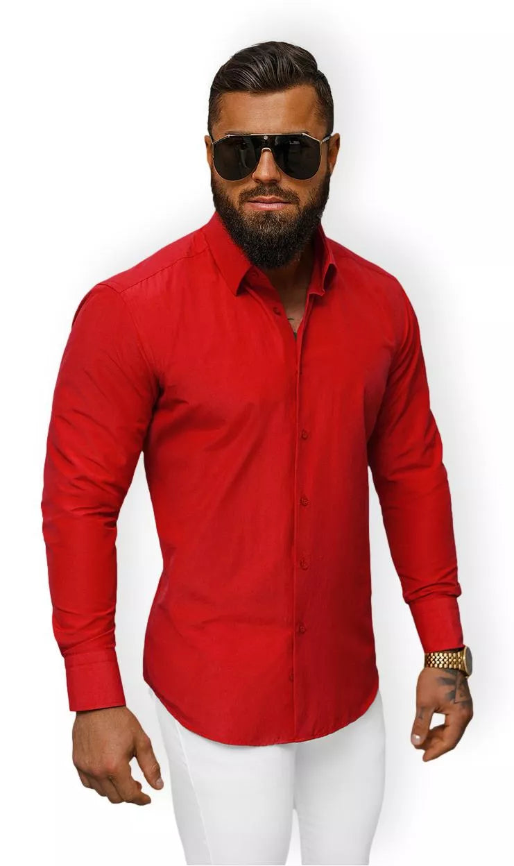 Men's red shirt Classico