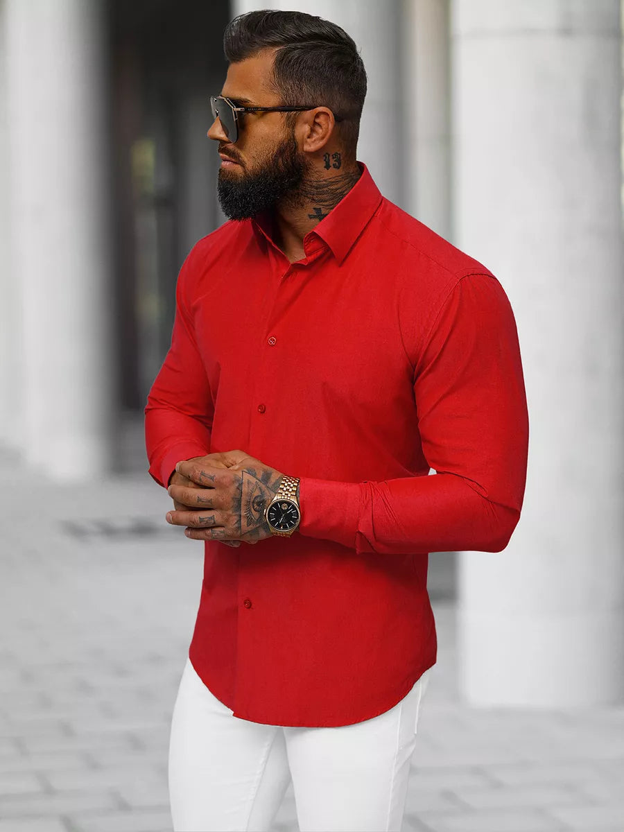 Men's red shirt Classico