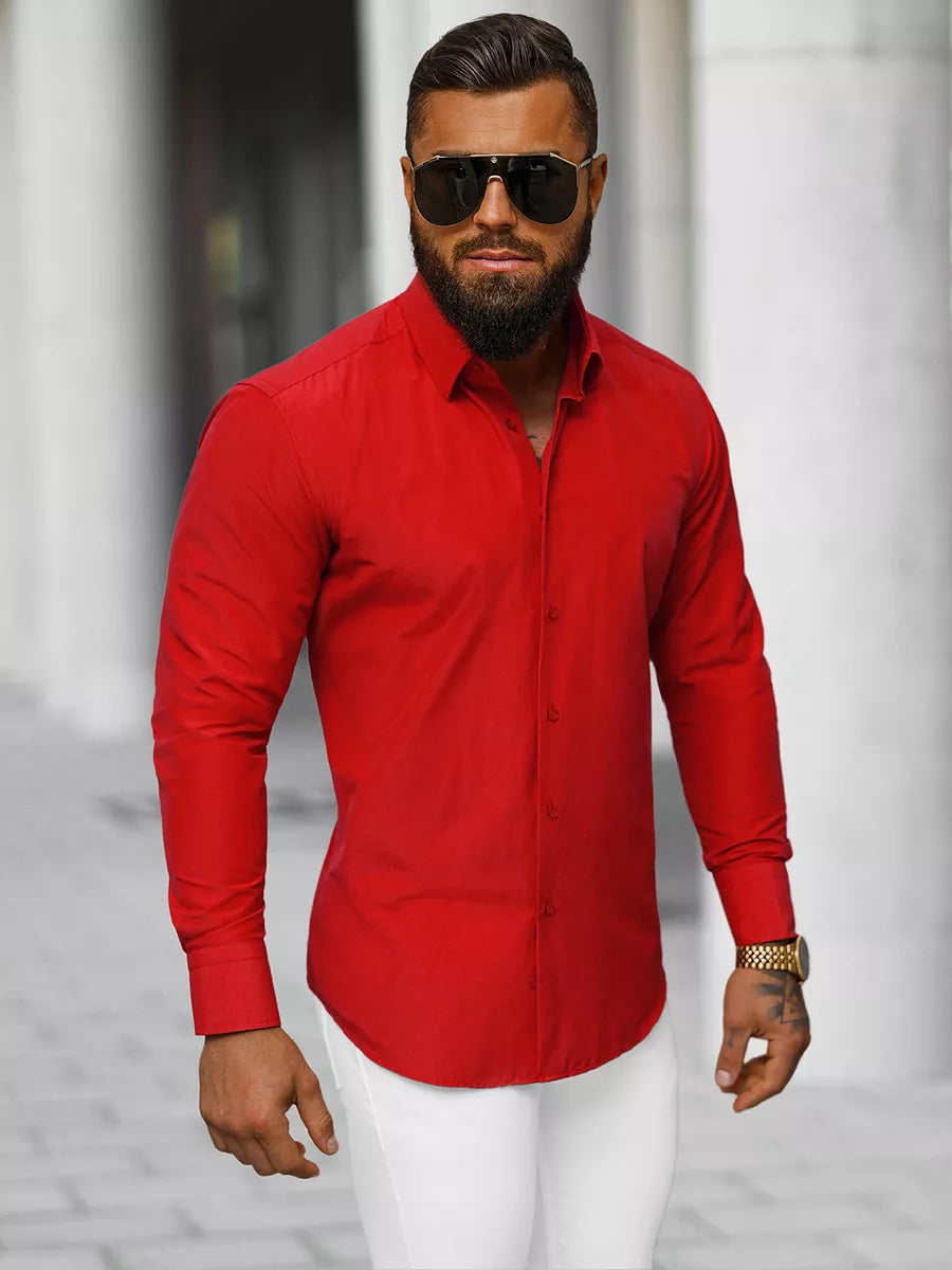 Men's red shirt Classico