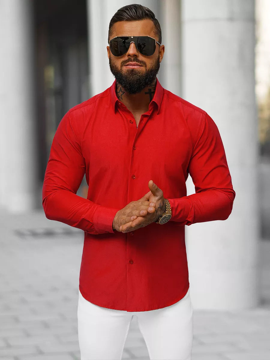 Men's red shirt Classico
