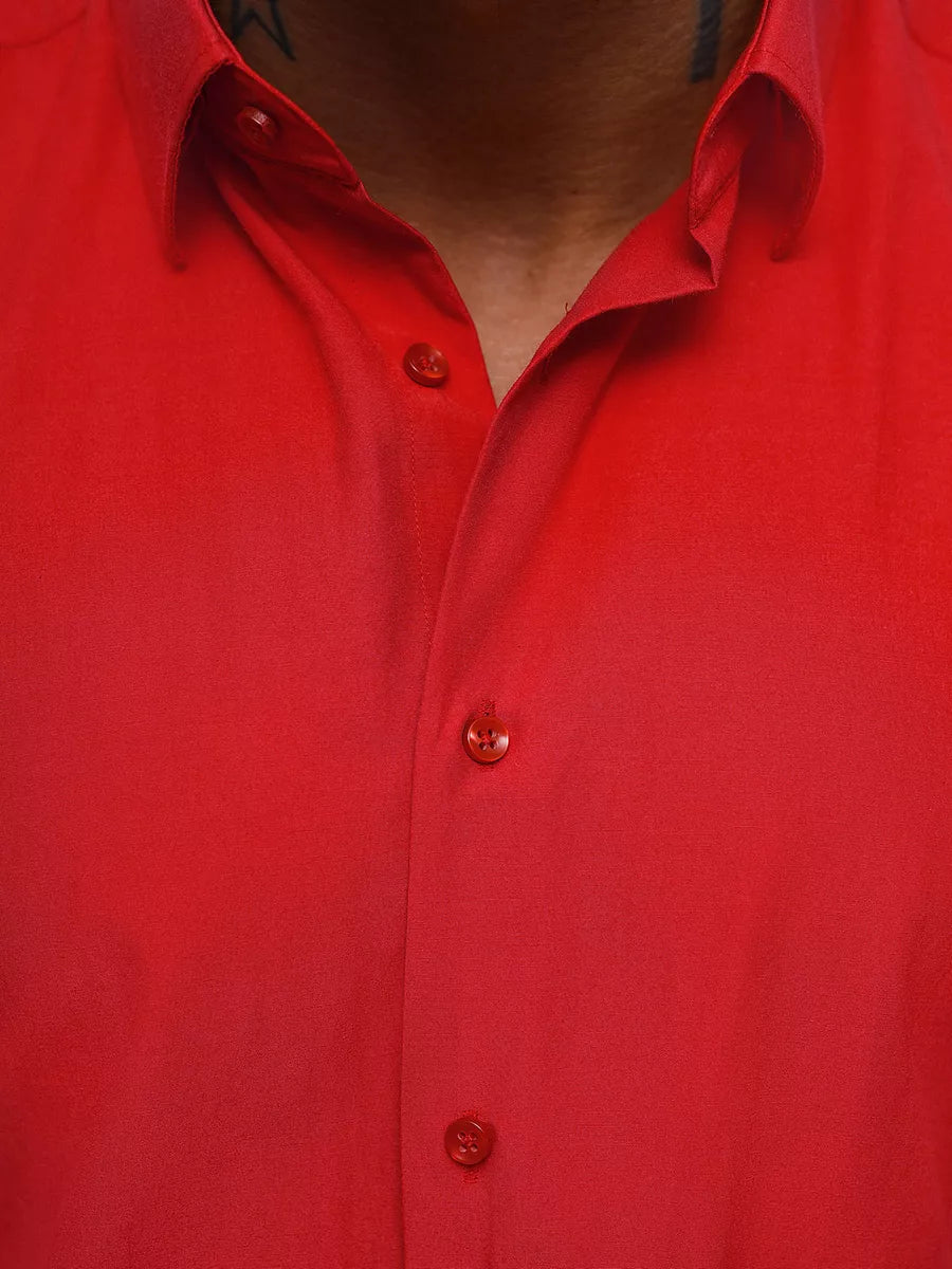 Men's red shirt Classico