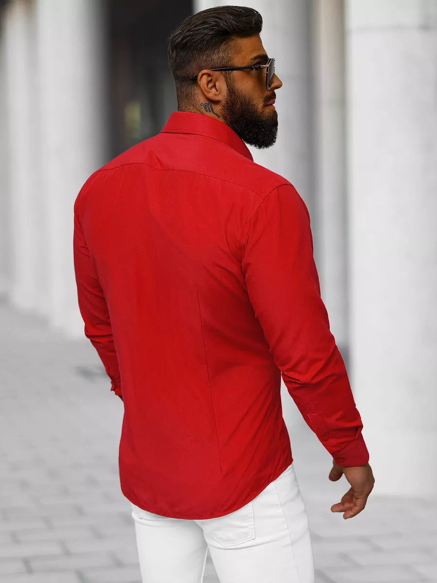Men's red shirt Classico