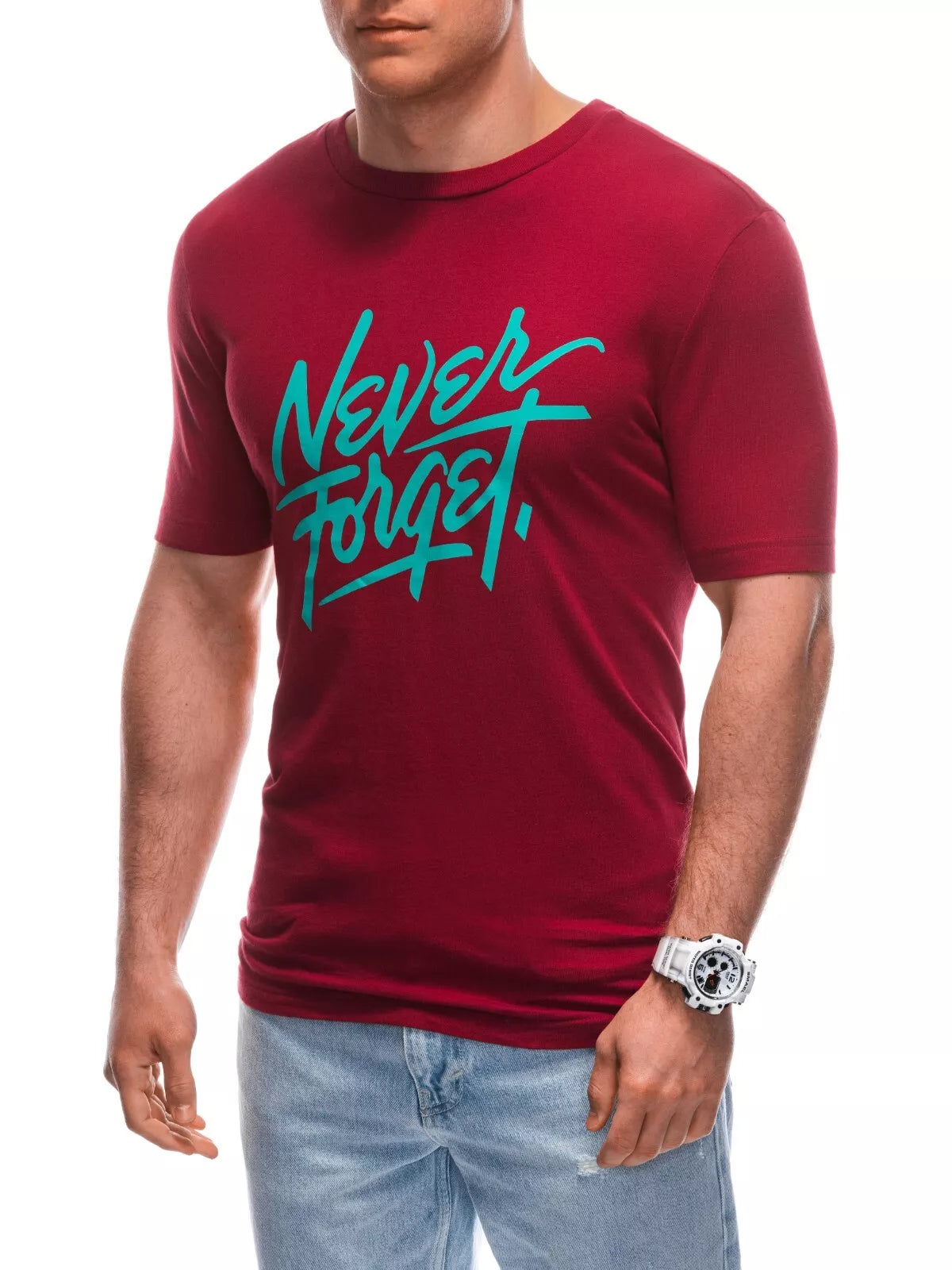 Men's red T-shirt Forget
