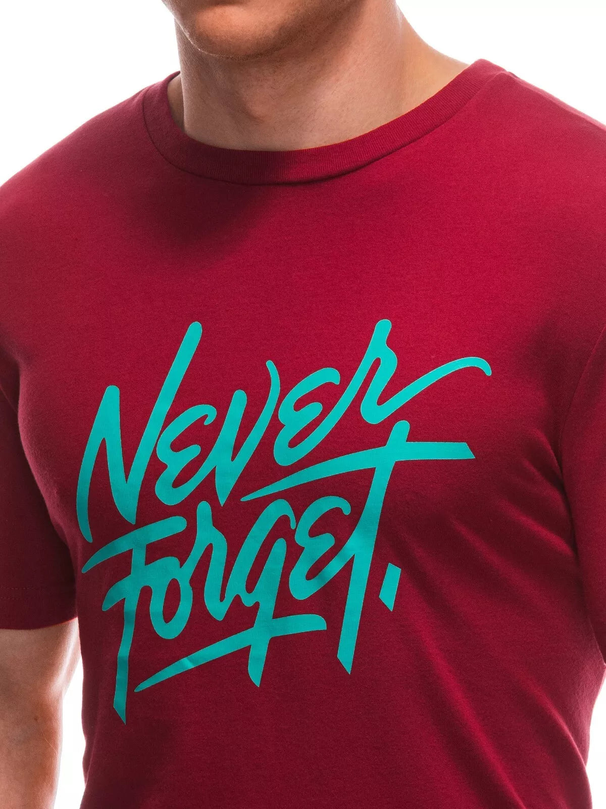 Men's red T-shirt Forget