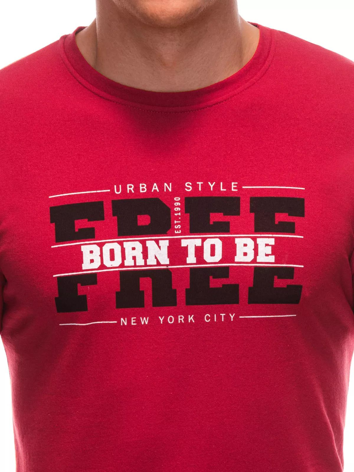 Men's red T-shirt Free