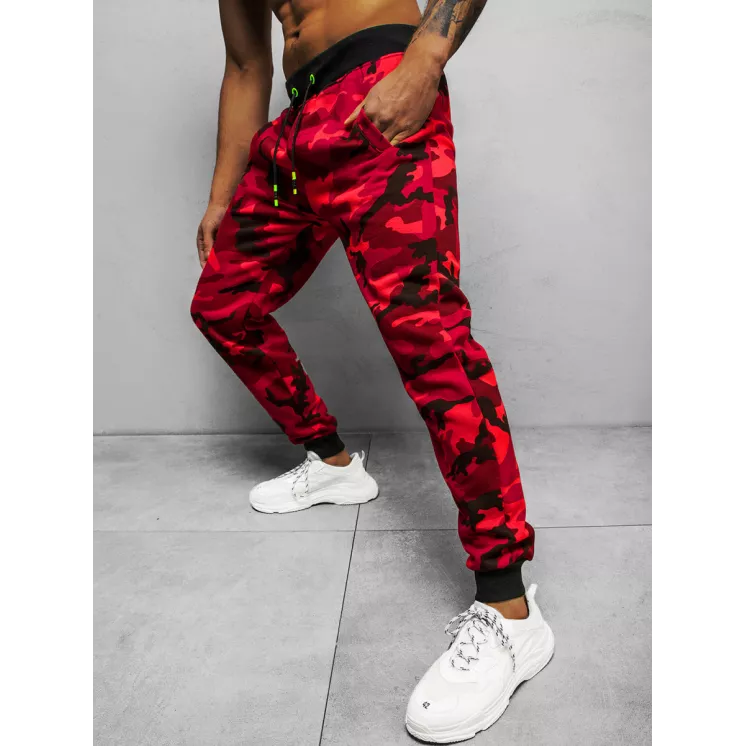 Men's red camouflage casual pants Sigur