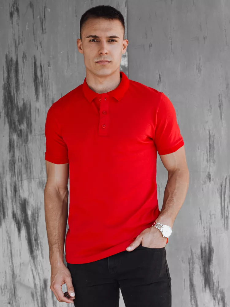 Men's red polo shirt Metrol