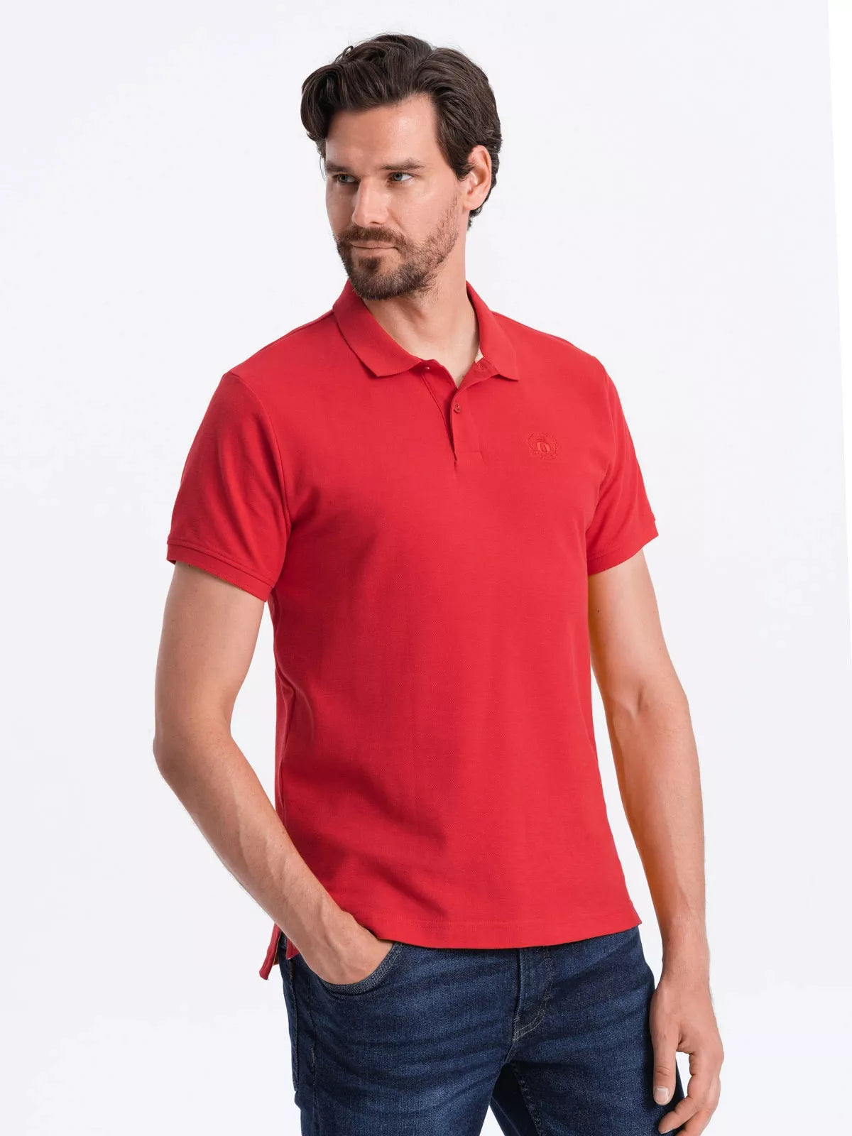 Men's red polo shirt Cristan 