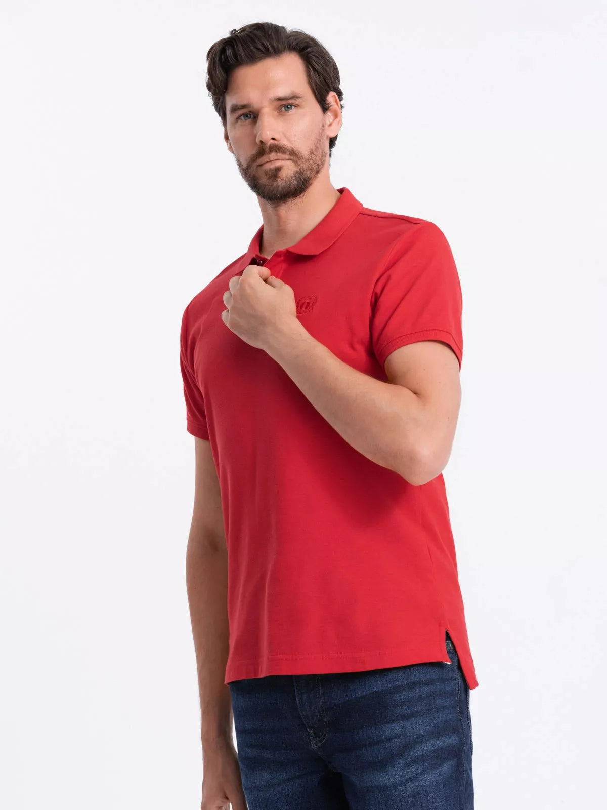 Men's red polo shirt Cristan 