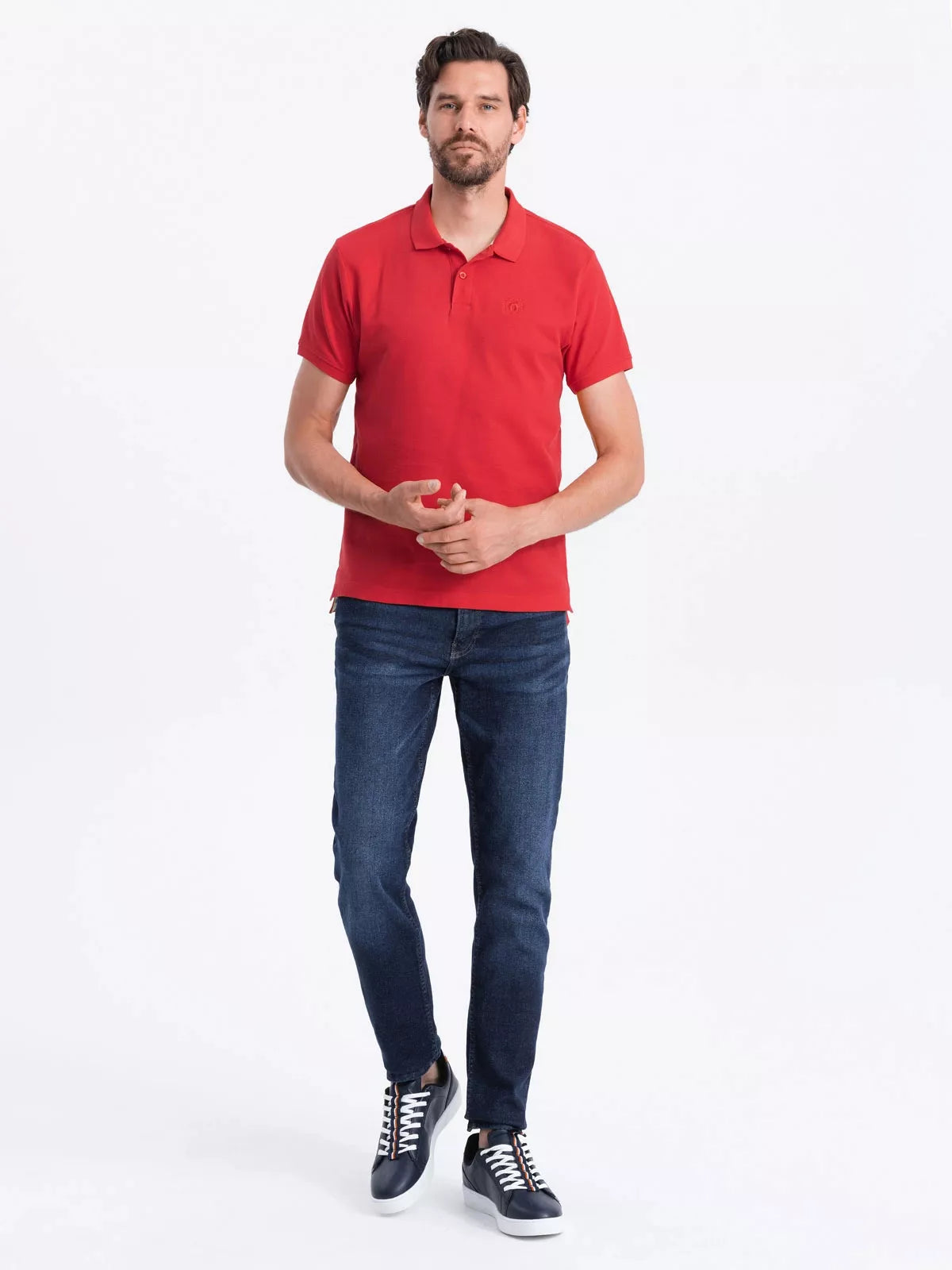 Men's red polo shirt Cristan 