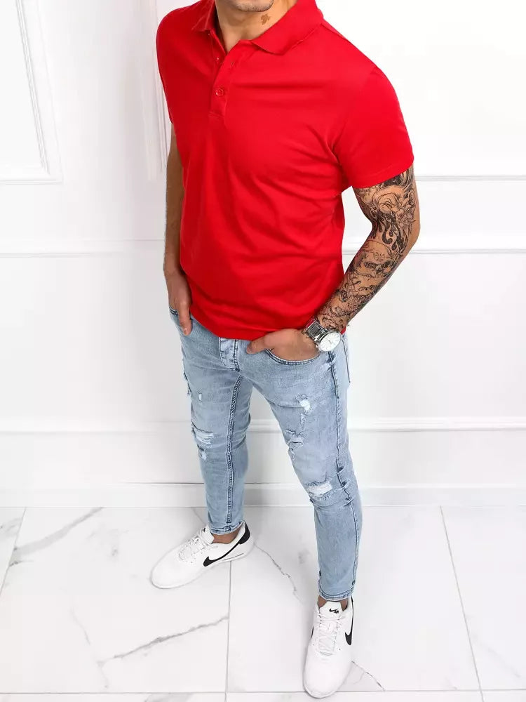 Men's red polo shirt Palom