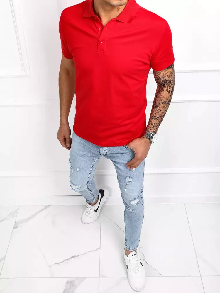 Men's red polo shirt Palom