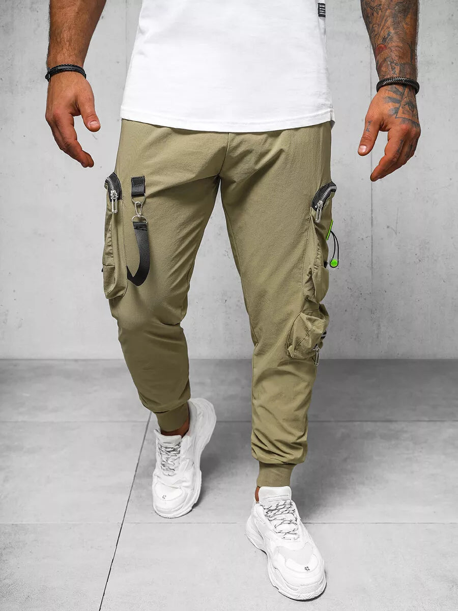 Men's beige joggers Simos