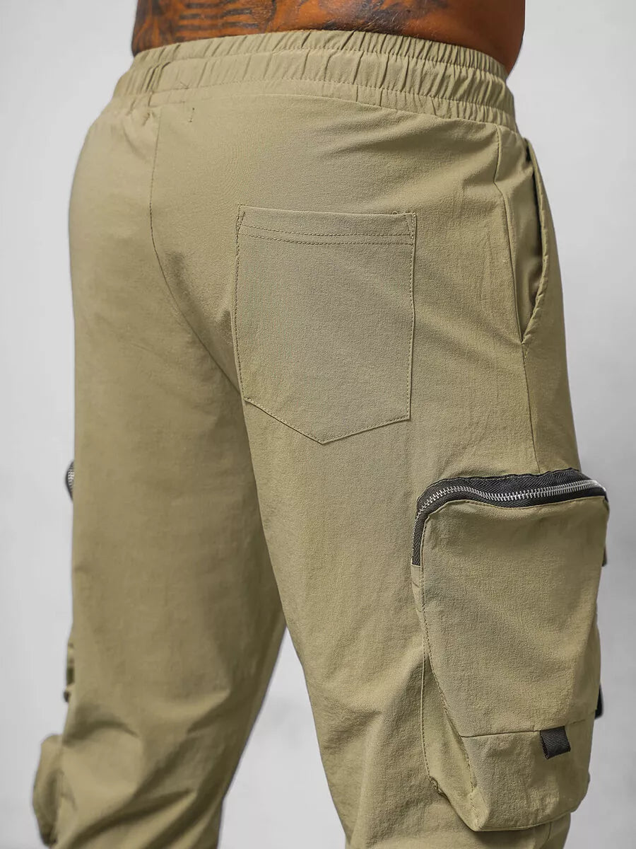 Men's beige joggers Simos