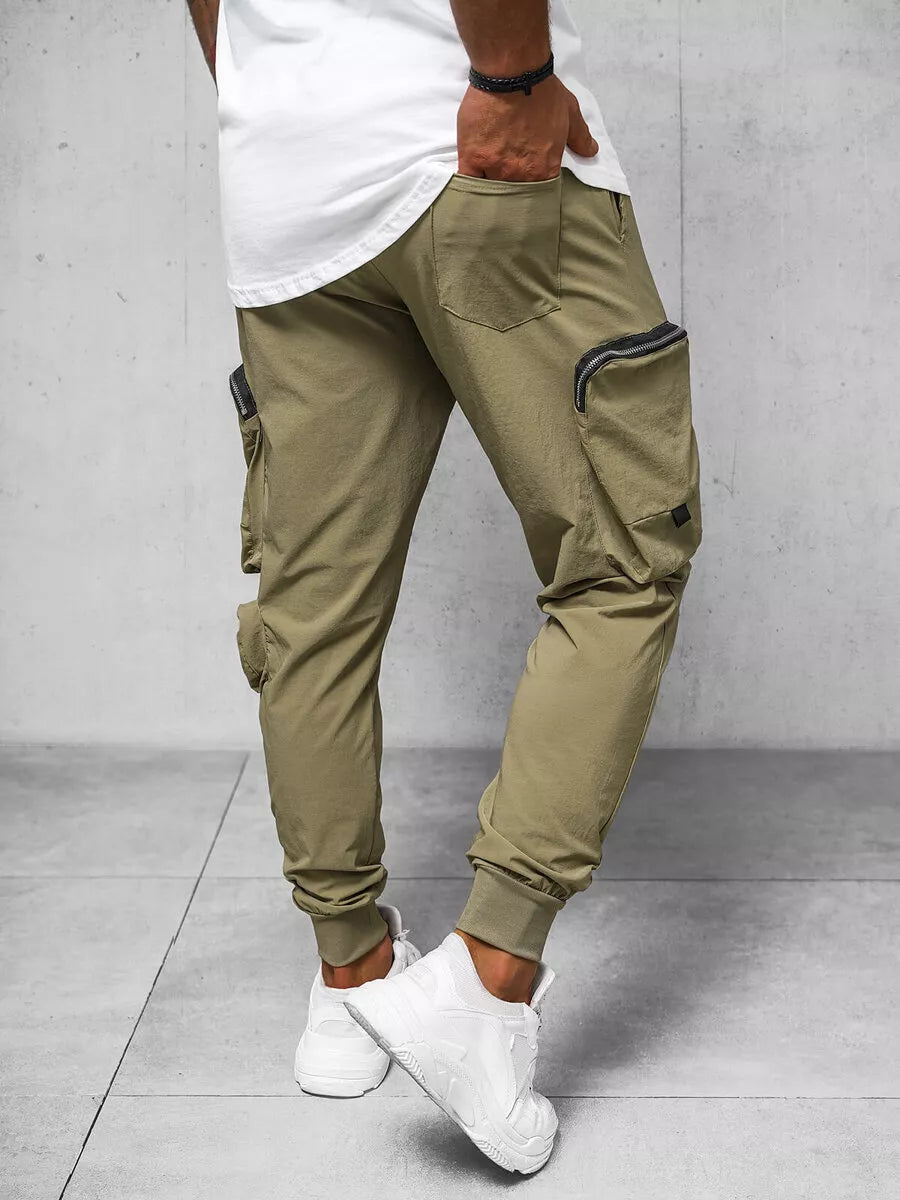 Men's beige joggers Simos