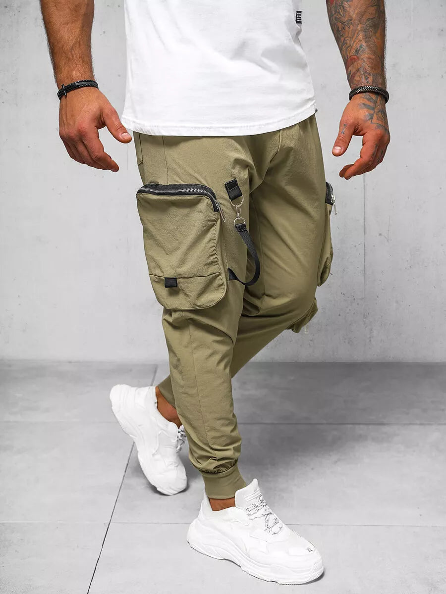 Men's beige joggers Simos