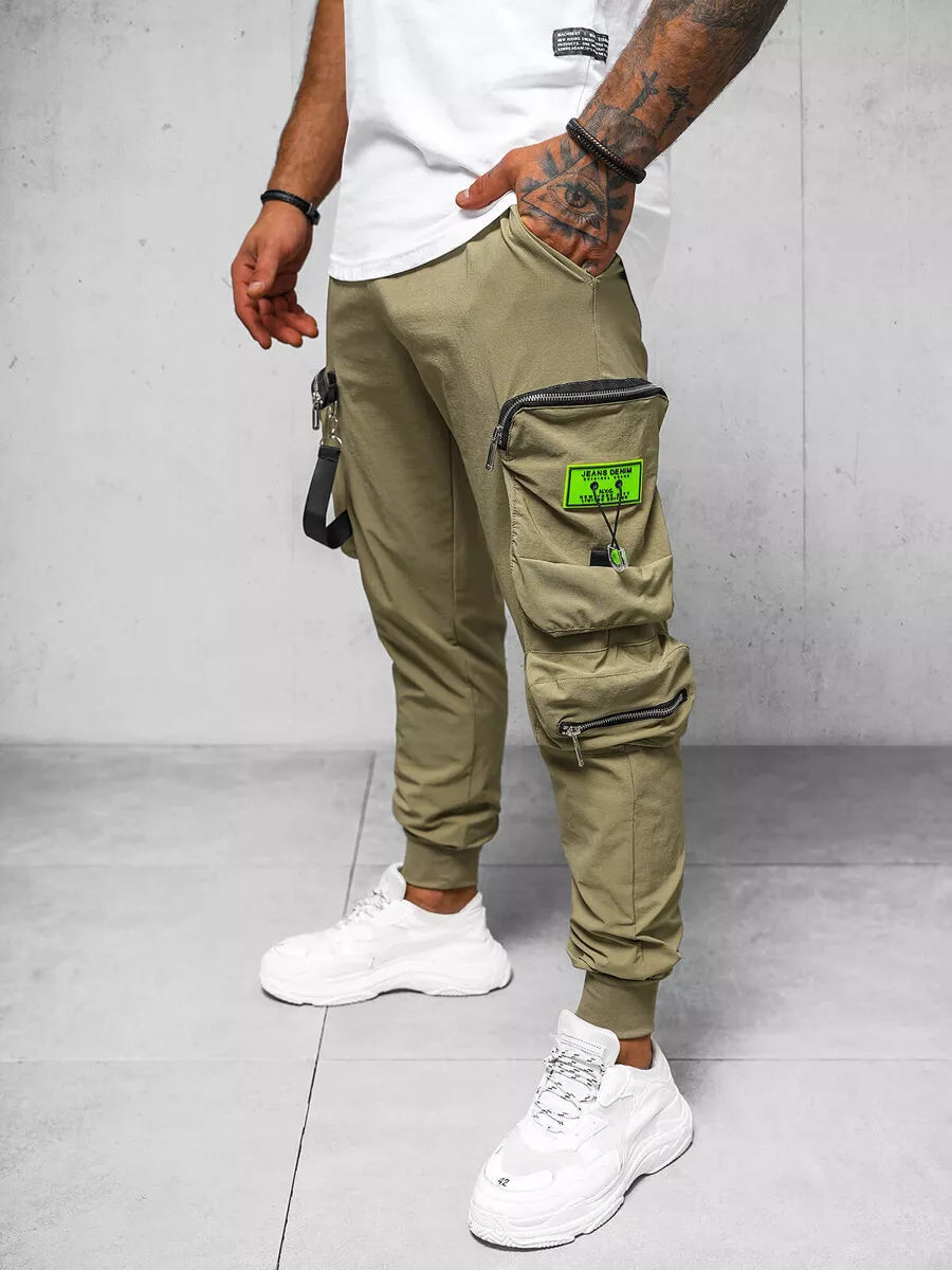 Men's beige joggers Simos