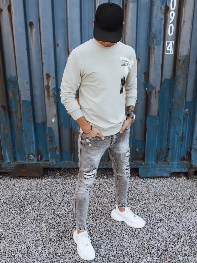 Men's beige sweater Vate