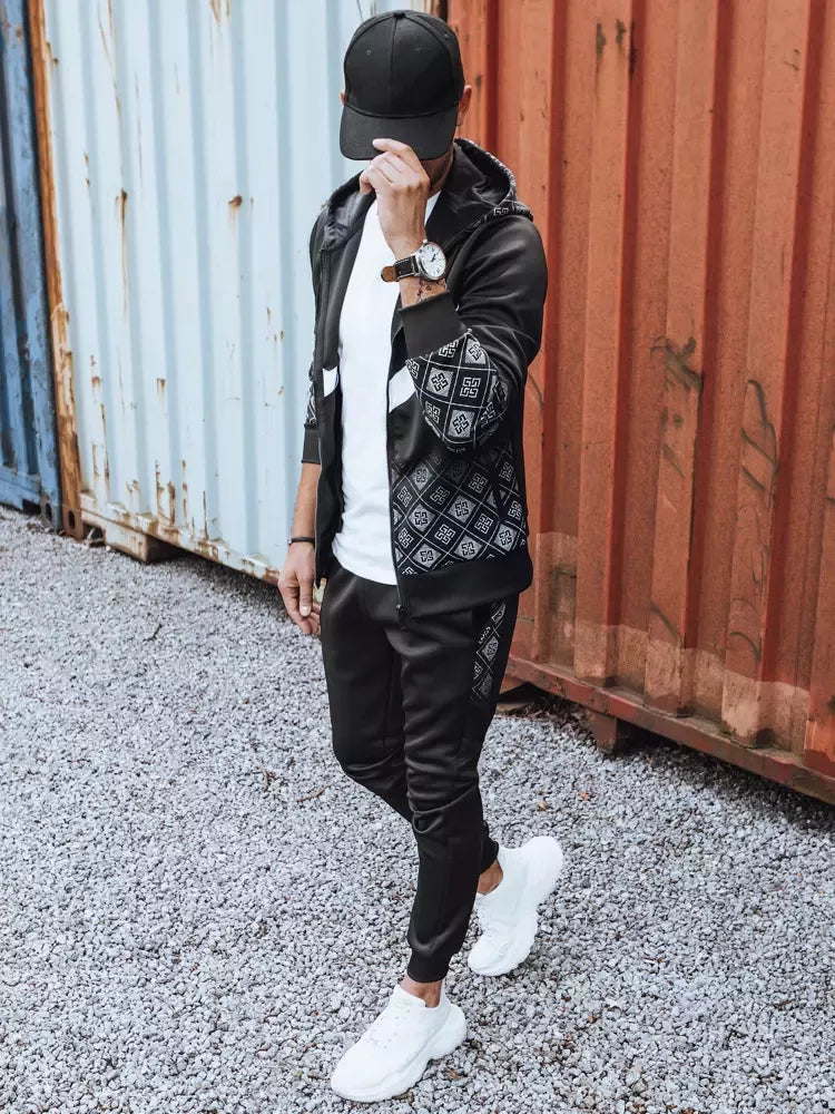 Men's black Vego sports set.