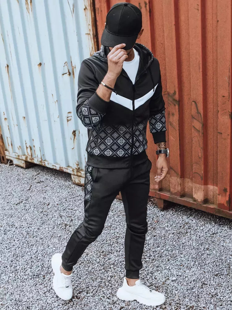 Men's black Vego sports set.