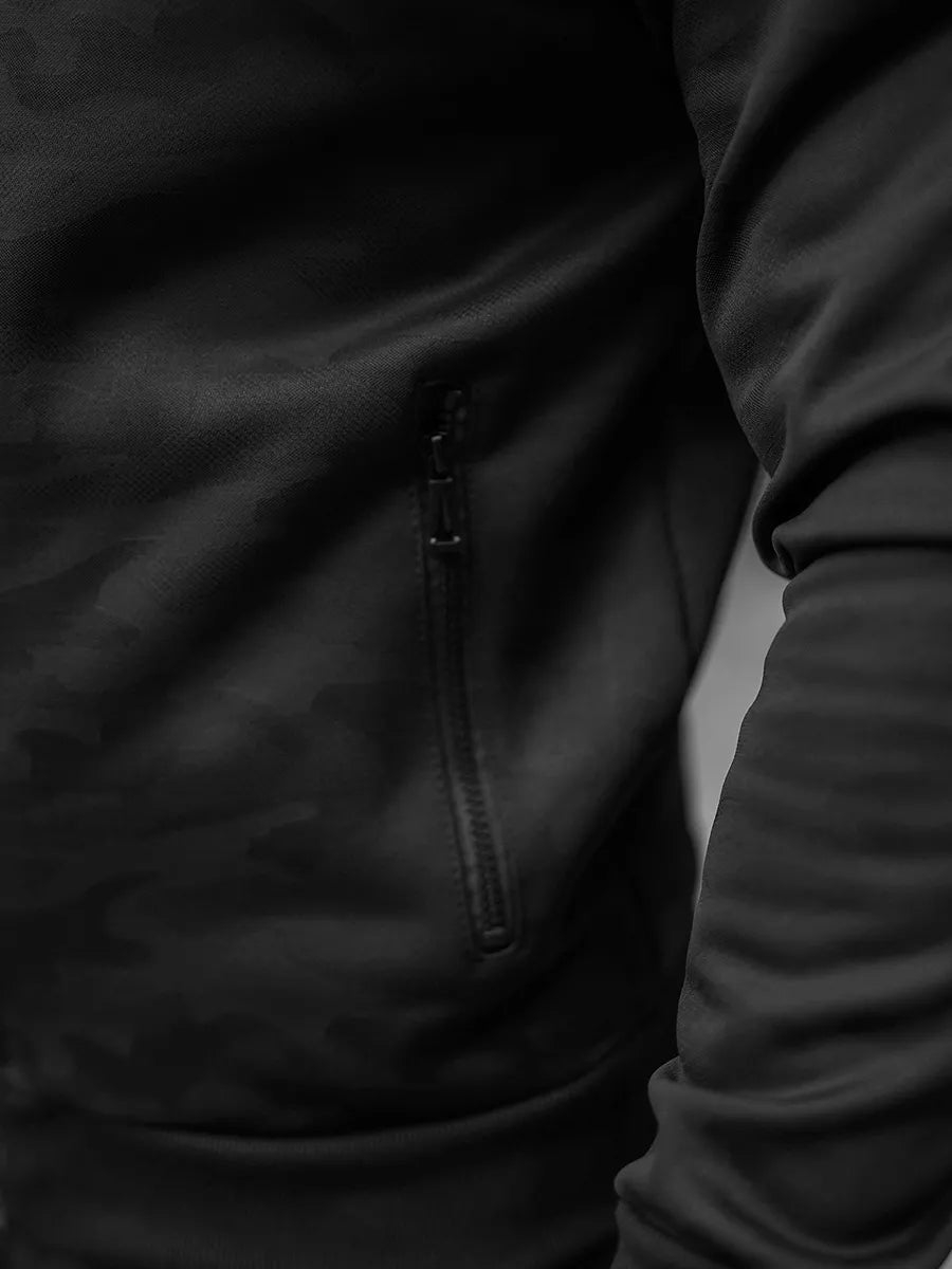 Men's black Eros tracksuit.