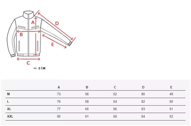 Men's quilted jacket red Eter