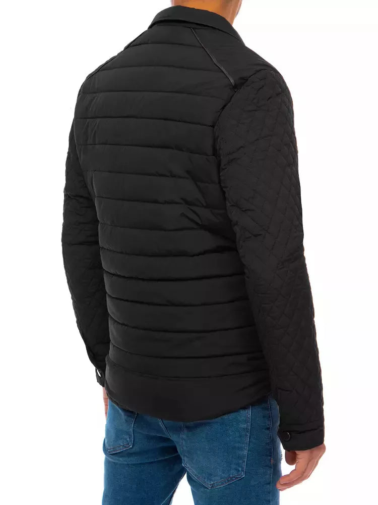 Men's quilted black jacket Farrel