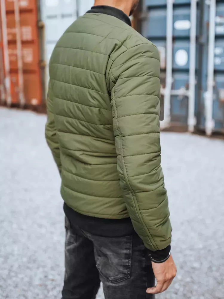 Men's green quilted jacket Minti