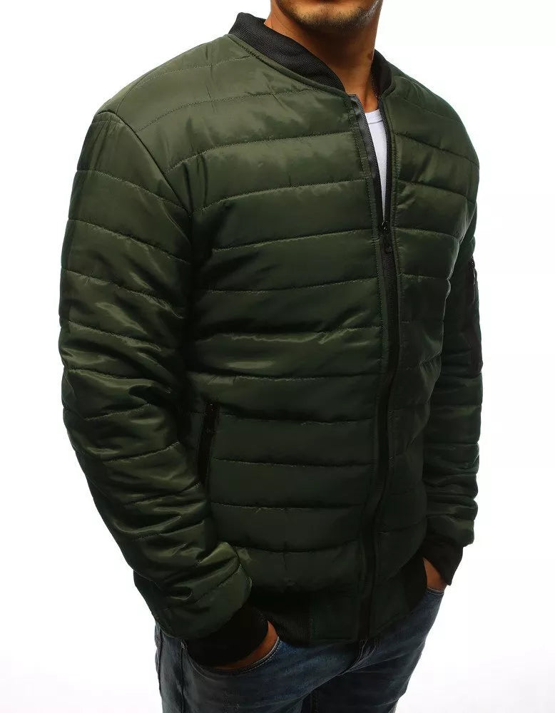 Men's green quilted jacket Minti