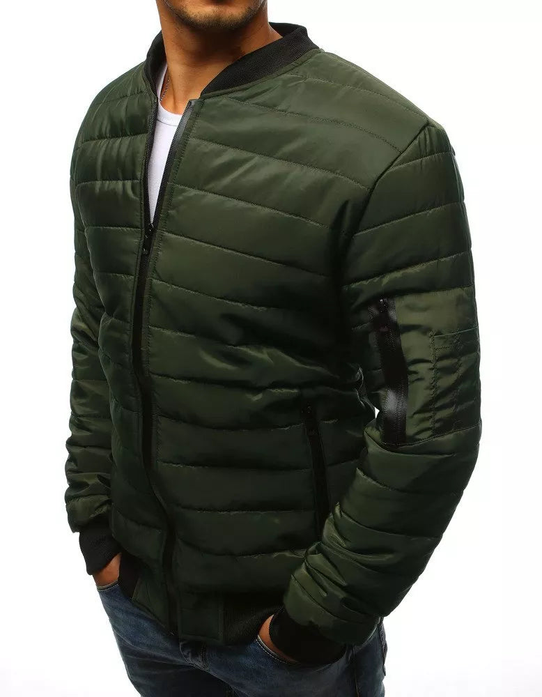 Men's green quilted jacket Minti