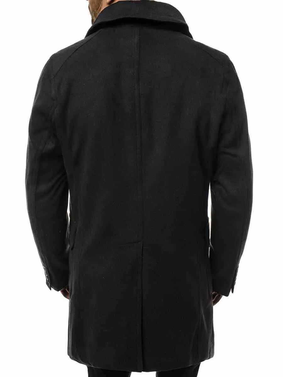Stylish black autumn men's coat Nova