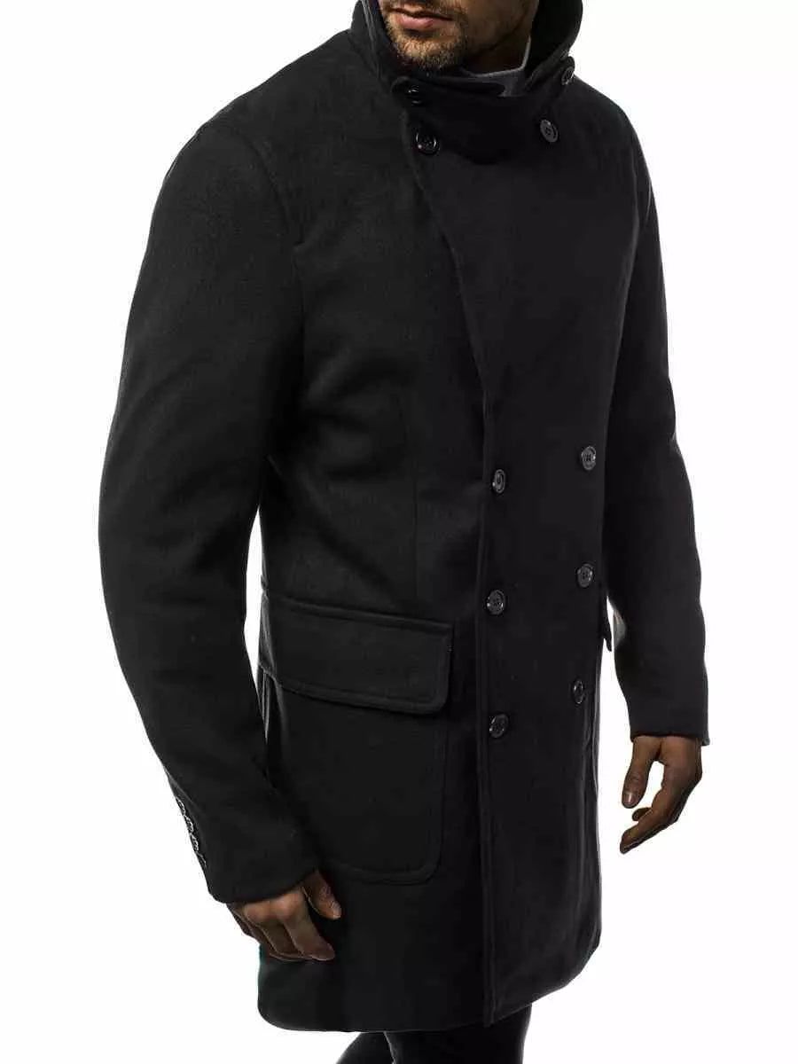 Stylish black autumn men's coat Nova