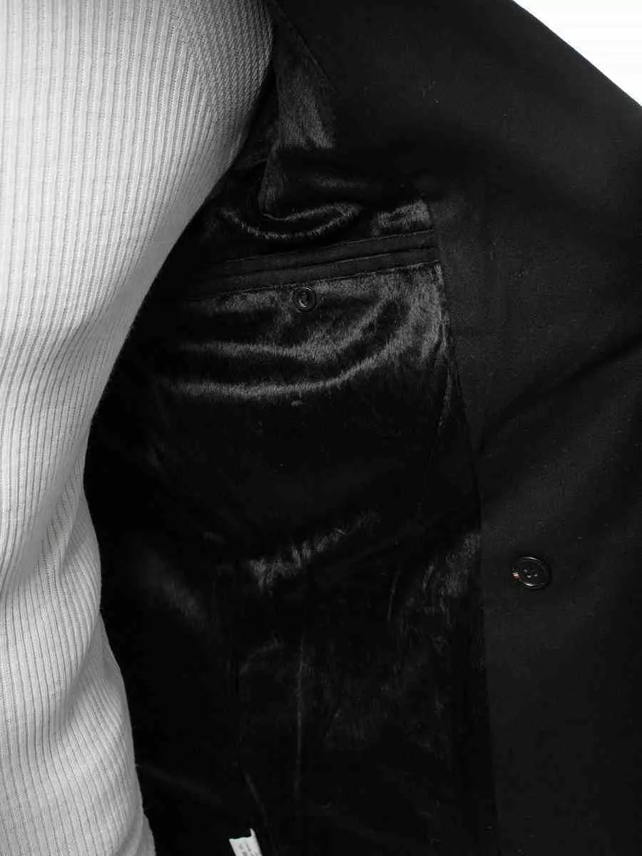 Stylish black autumn men's coat Nova