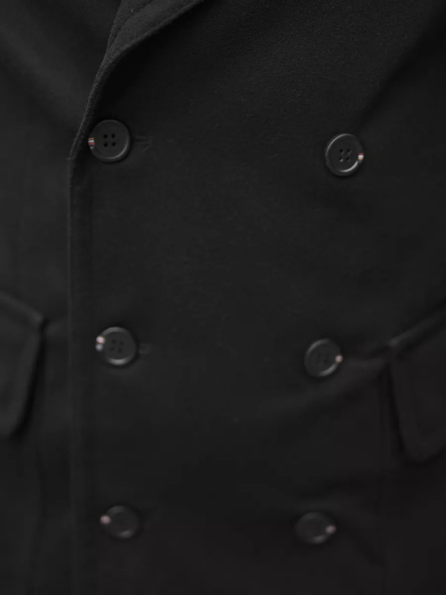 Stylish black autumn men's coat Nova