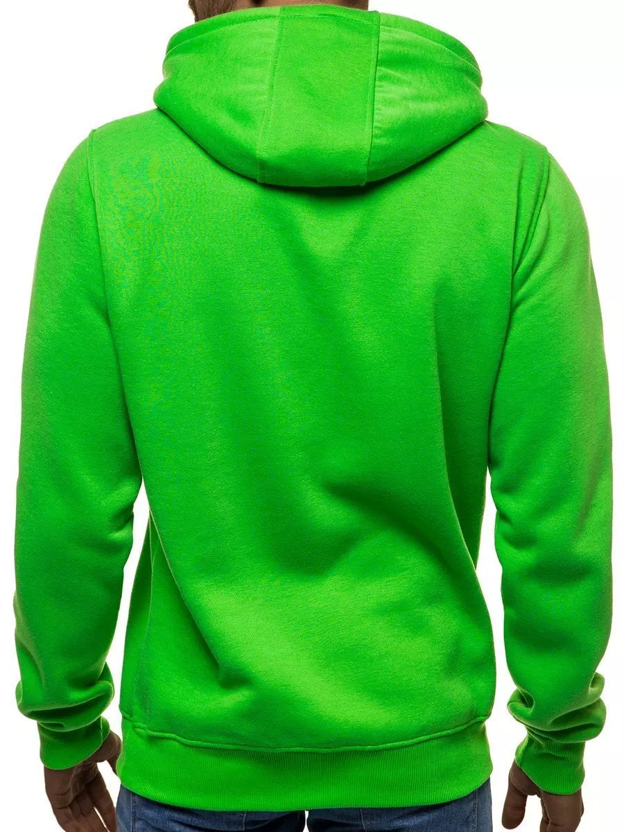 Green men's hoodie Buvoli