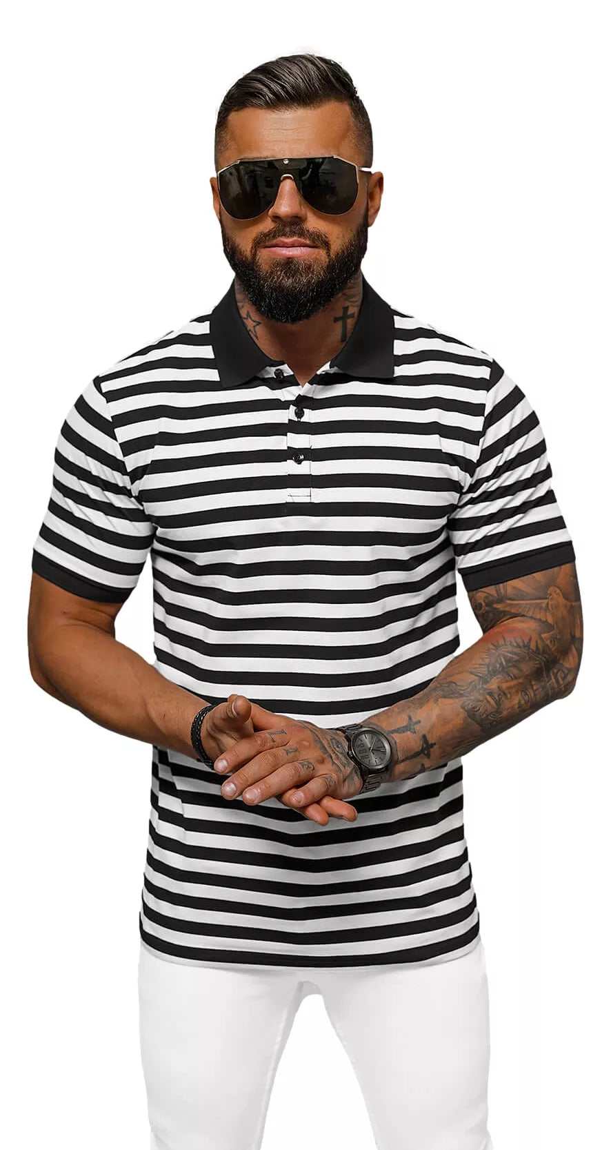 Men's striped polo shirt Rafael