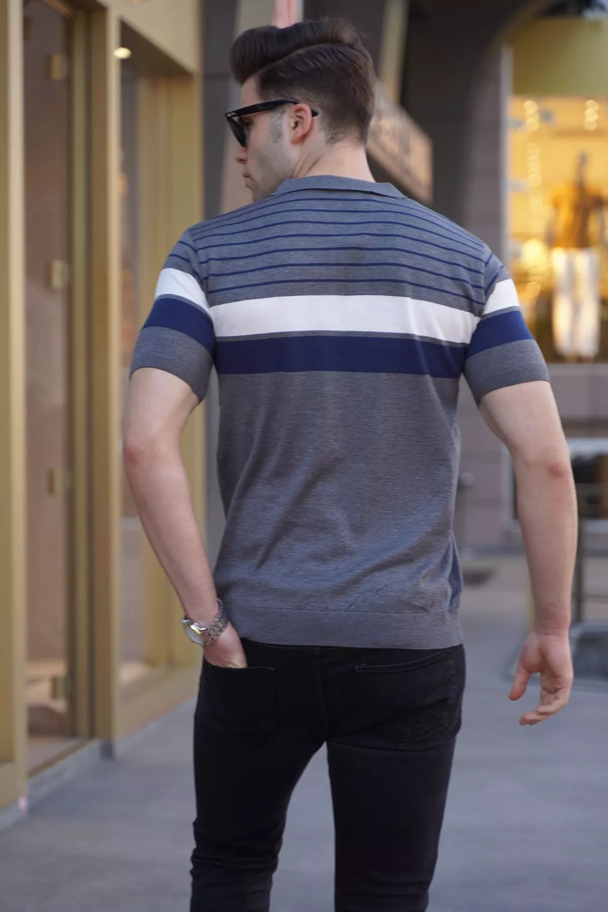 Men's gray T-shirt Tonil