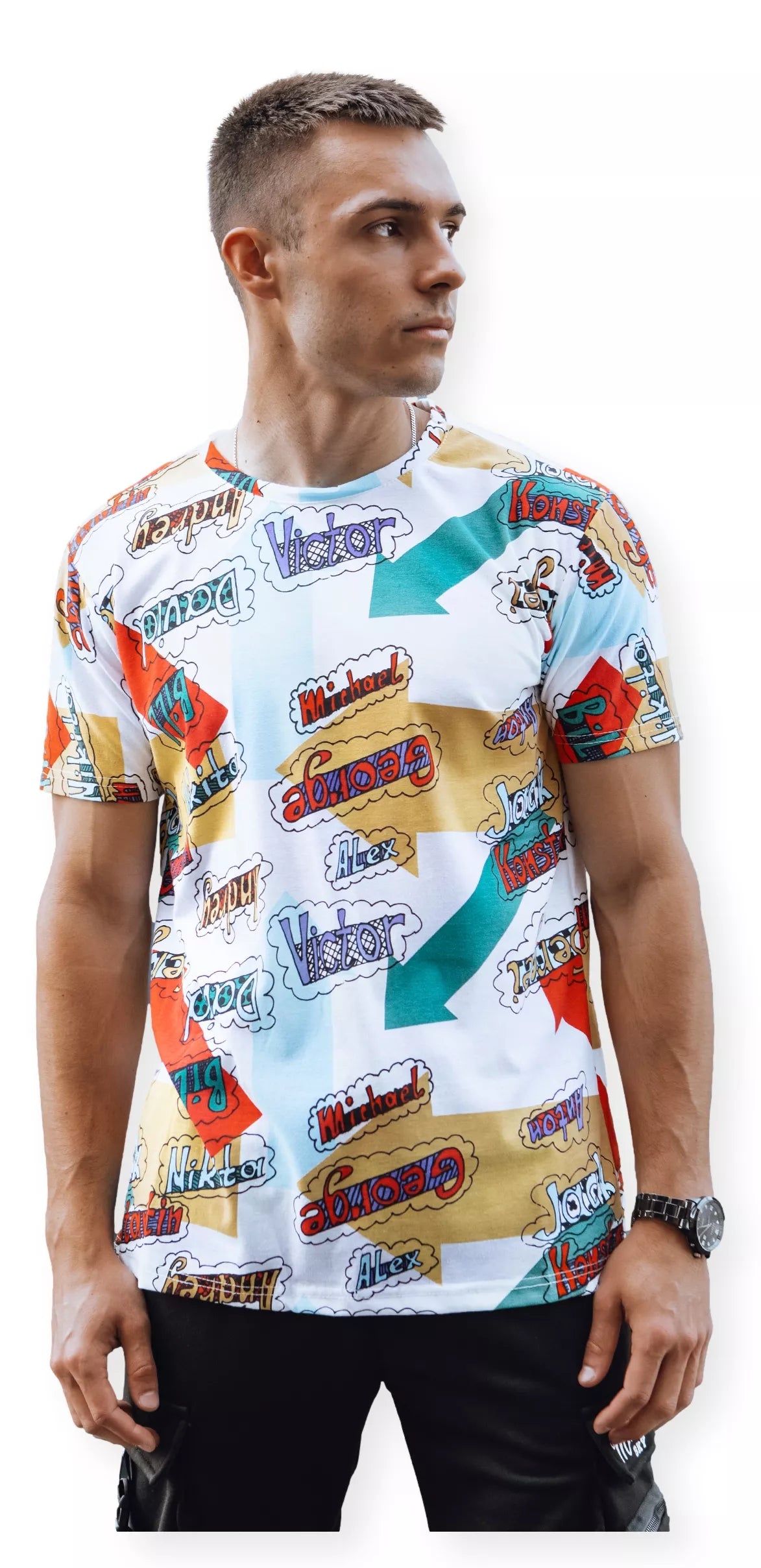 Men's colorful T-shirt Victor