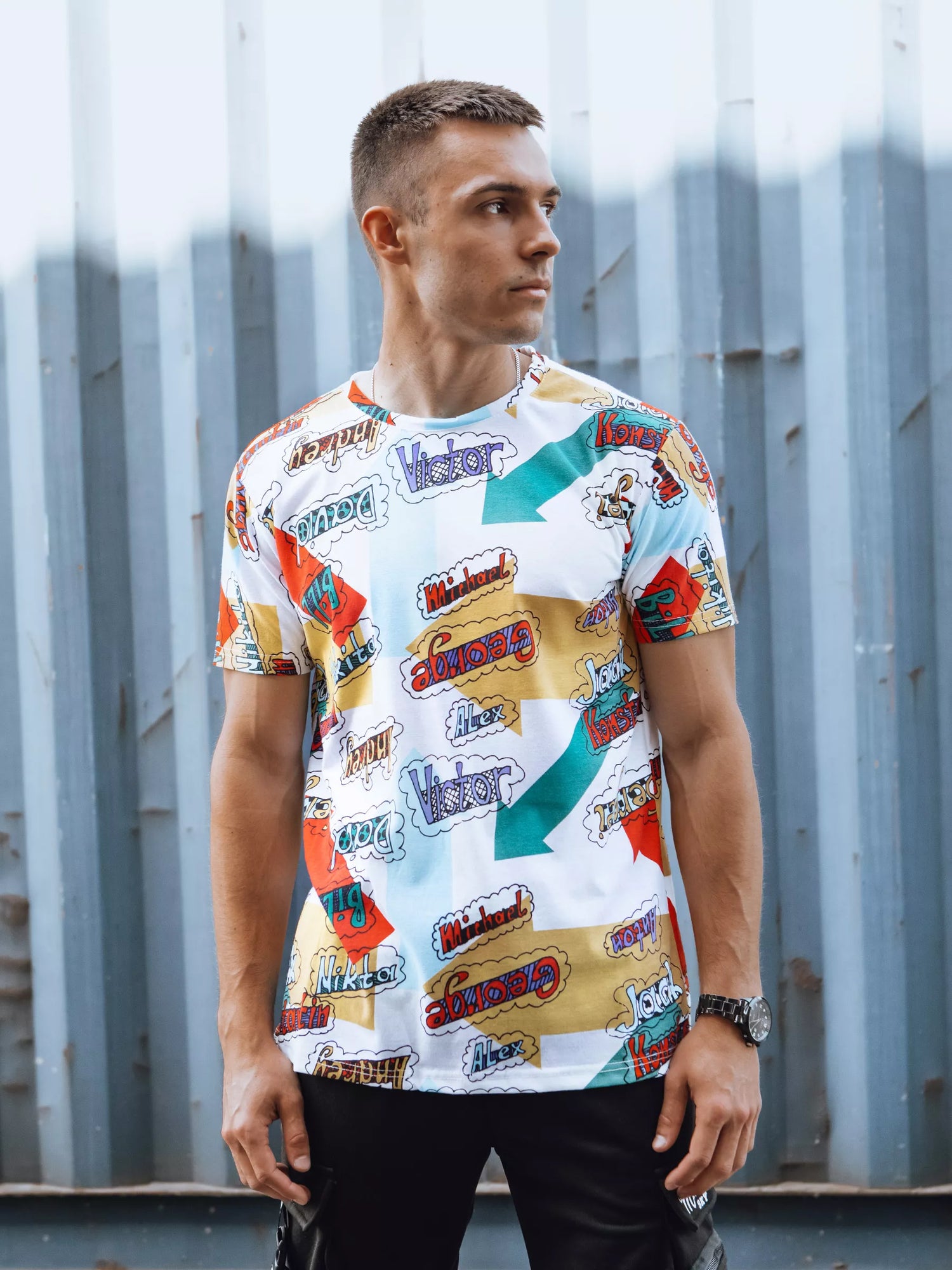 Men's colorful T-shirt Victor