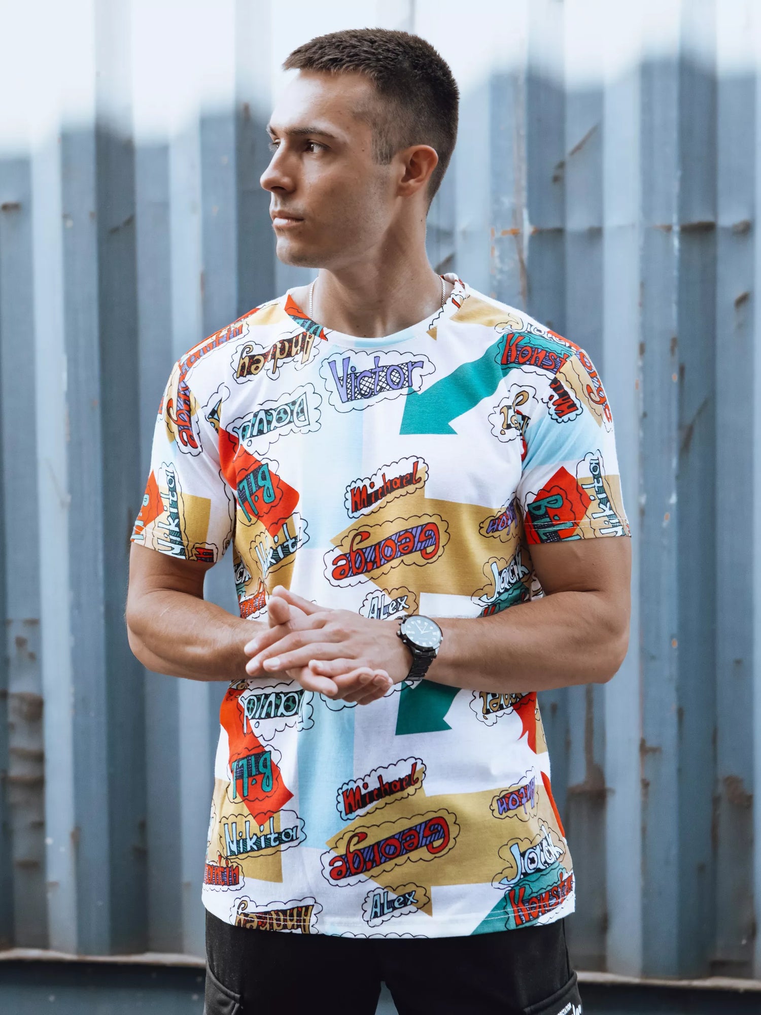 Men's colorful T-shirt Victor