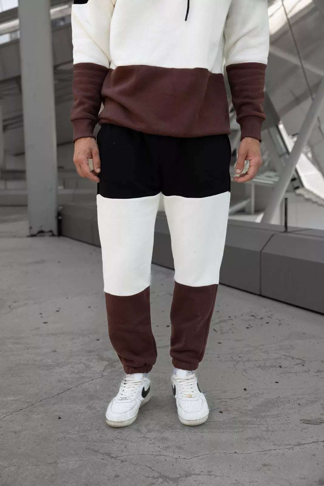 Men's black three-color tracksuit One