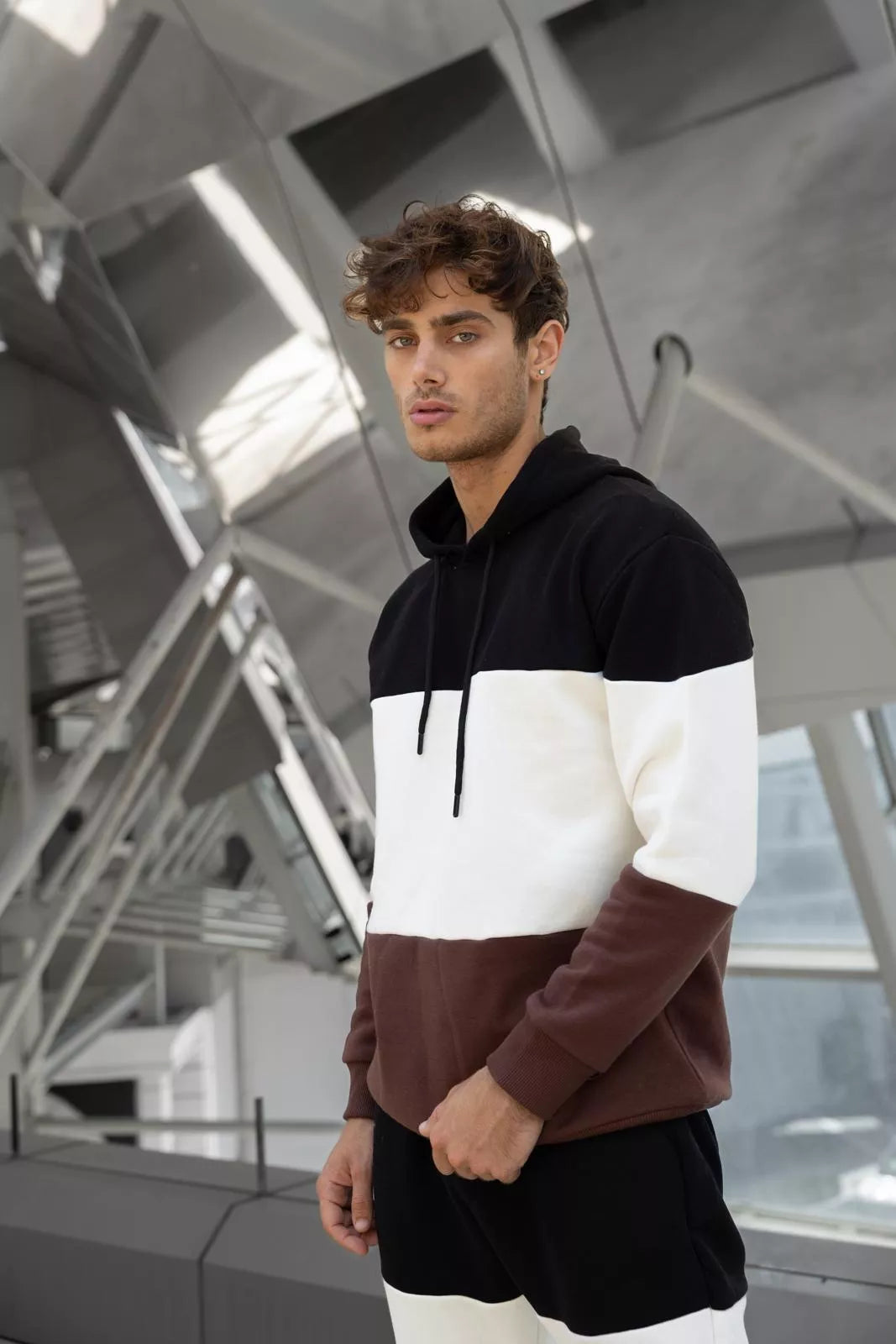 Men's black three-color tracksuit One